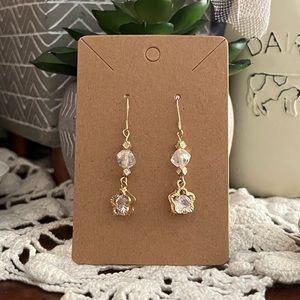 *3 for $20* Flower and Gem Beaded Dangle Earrings
